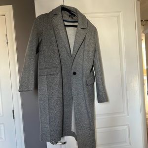 Grey top shop pea coat